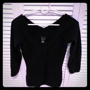 I. N.C. Black Cashmere Top Small